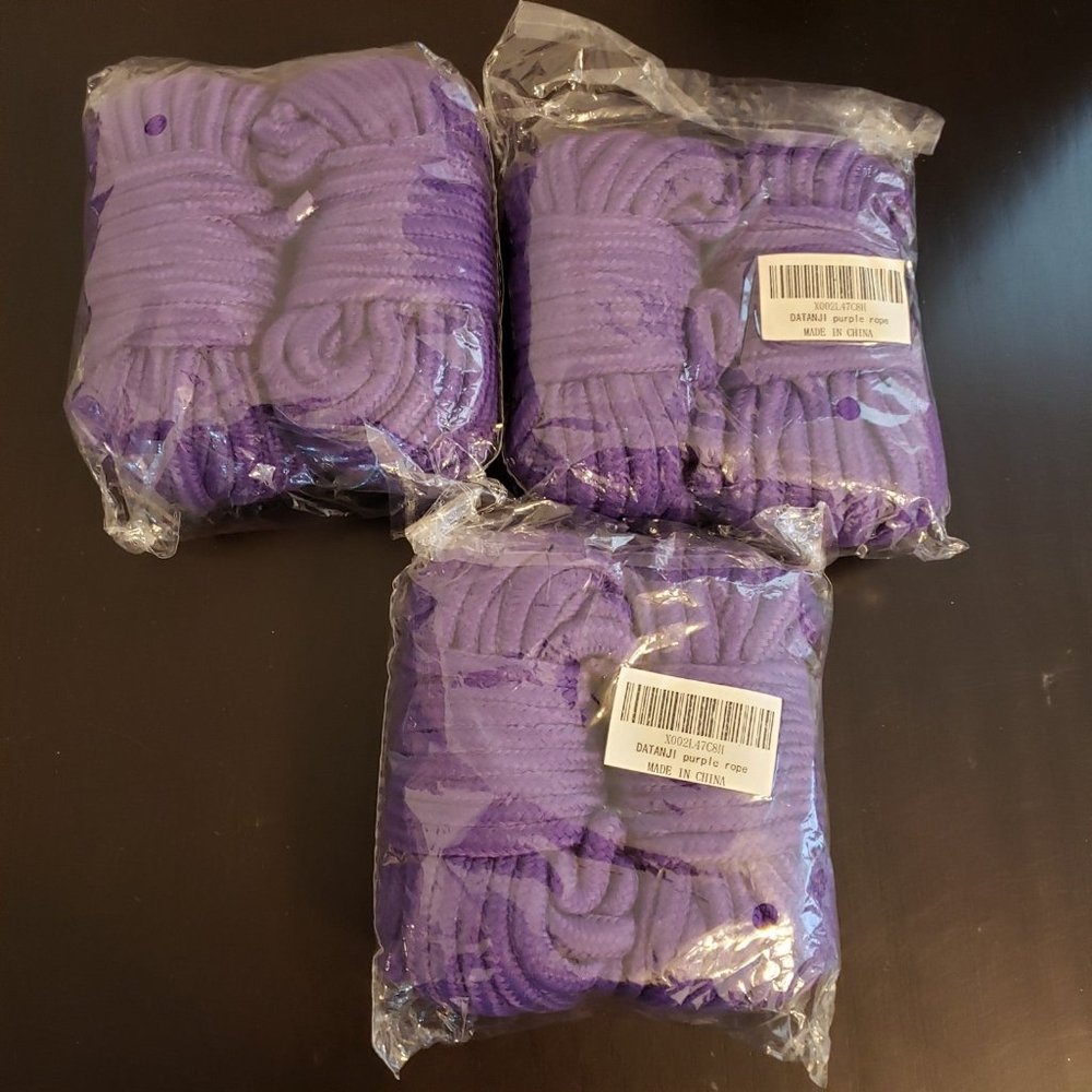 Purple rope 6 pieces unknown length